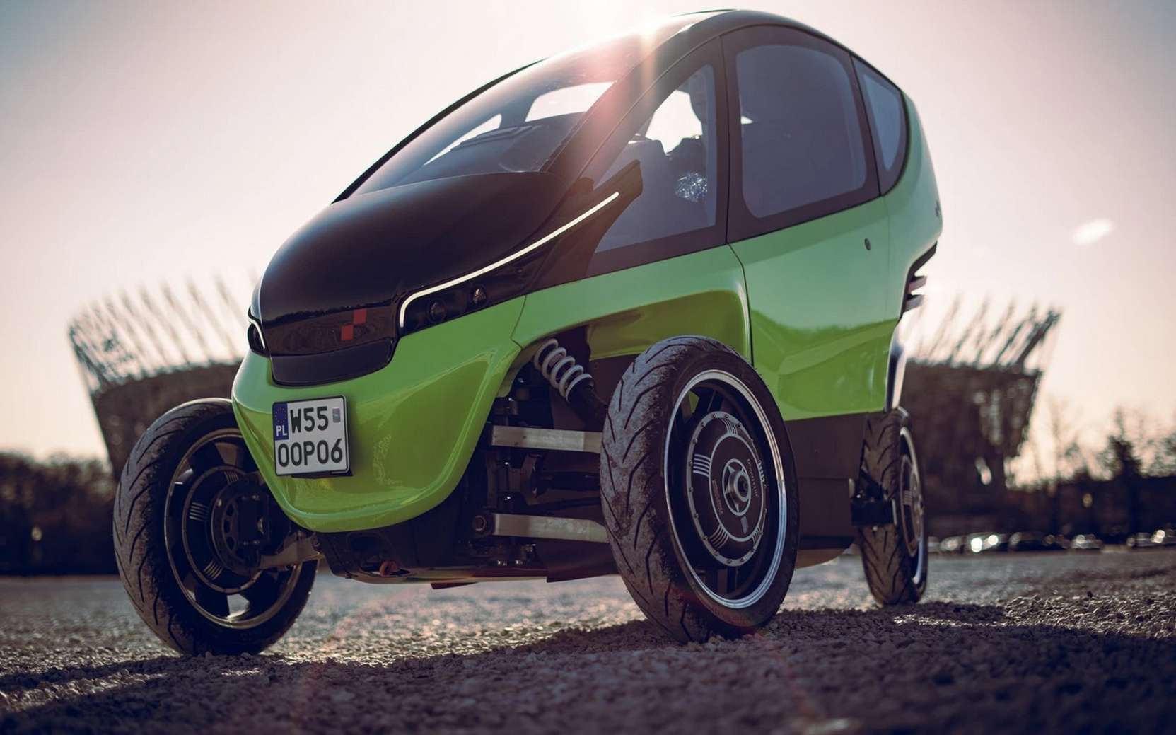 Triggo, the electric micro car that changes size to better circulate ...